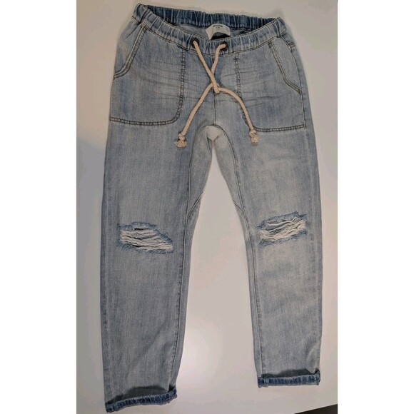 One Teaspoon Shabbies Drawstring Boyfriend Jeans Size XS - Picture 1 of 8